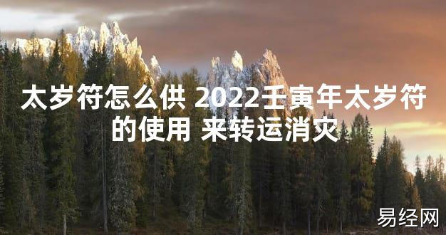 【太岁知识】太岁符怎么供 2024壬寅年太岁符的使用 来转运消灾,最新太岁